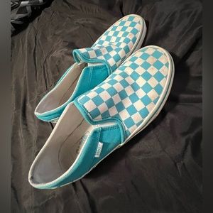 Blue slip on Vans